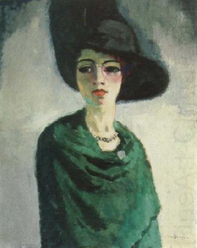 kees van dongen woman in black hat china oil painting image